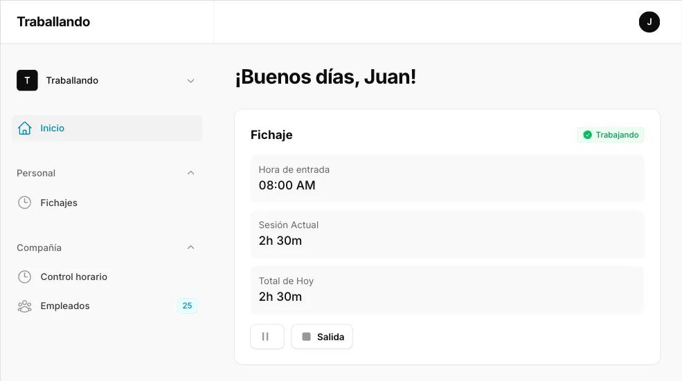 Dashboard Traballando